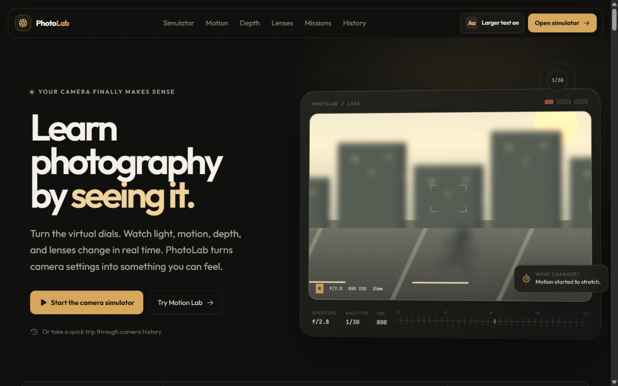PhotoLab interface preview